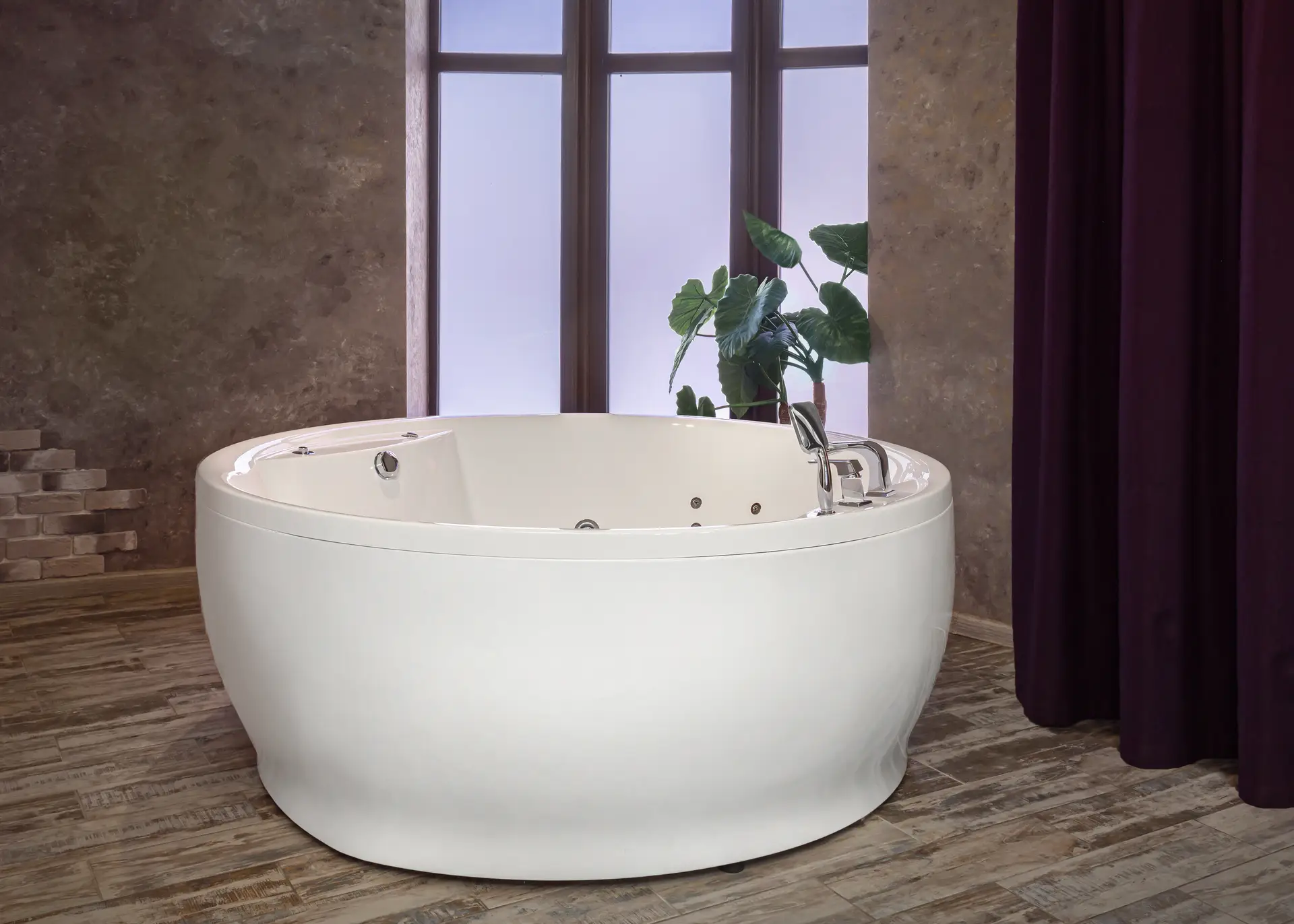 Гидромассажная ванна в spa-зоне